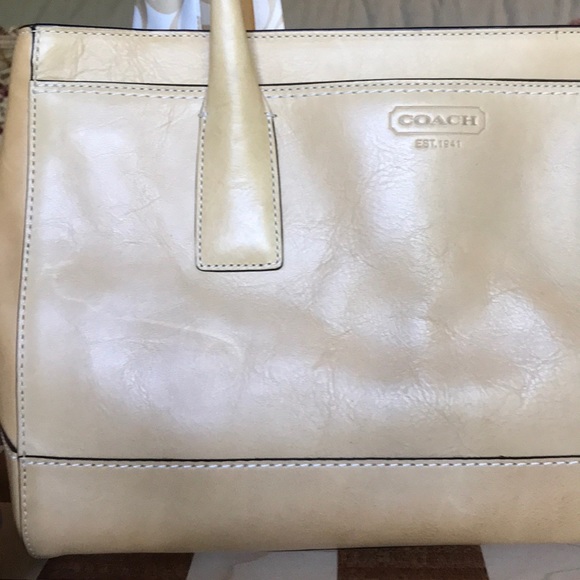 NWT Coach natural leather handbag - Picture 7 of 8